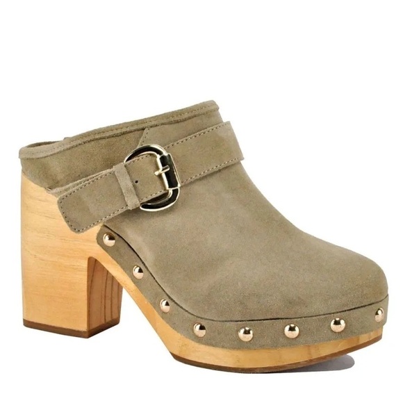 Steve Madden Shoes - Steve Madden Hilde Suede High Clog - 7.5